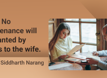 No Maintenance to wife by court